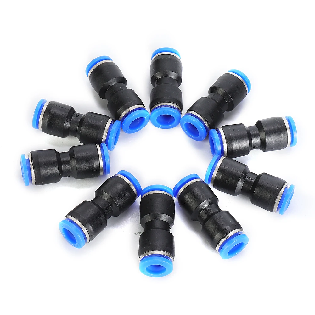 Pneumatic Straight Push Connectors Air Line Quick Release Joint Set for Various Pipe Sizes 40 Piece Accessory Kit