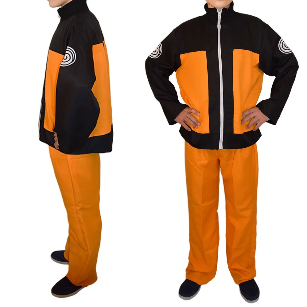 

Anime Cosplay Costumes Outfit Show Suits Jacket Pants Headband Wig Props Uniform Halloween Uzumaki Clothes Costume