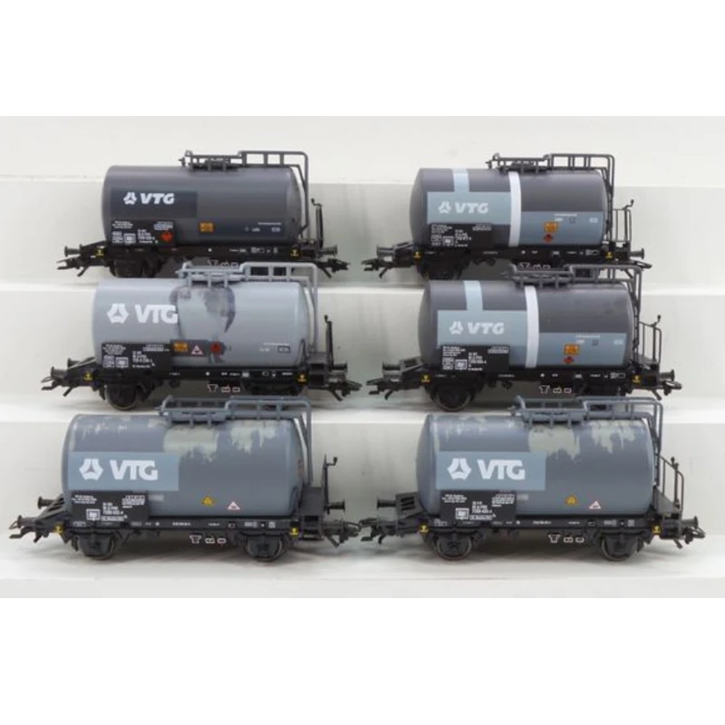 Maerklin Train Model HO 1/87 46436 HO Zs Oil Tank Truck Transport Vehicle 6 Sections AC Diesel Locomotive Rail Car Carriage