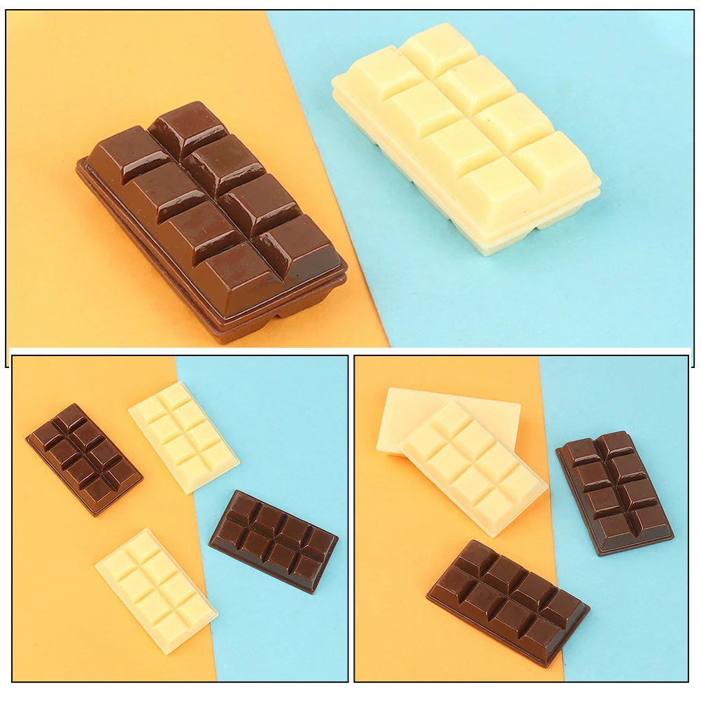 4pcs Simulated Chocolate Models Pretend Play Food Realistic Fake Chocolate Toy House Toy Fake Chocolates Bulk