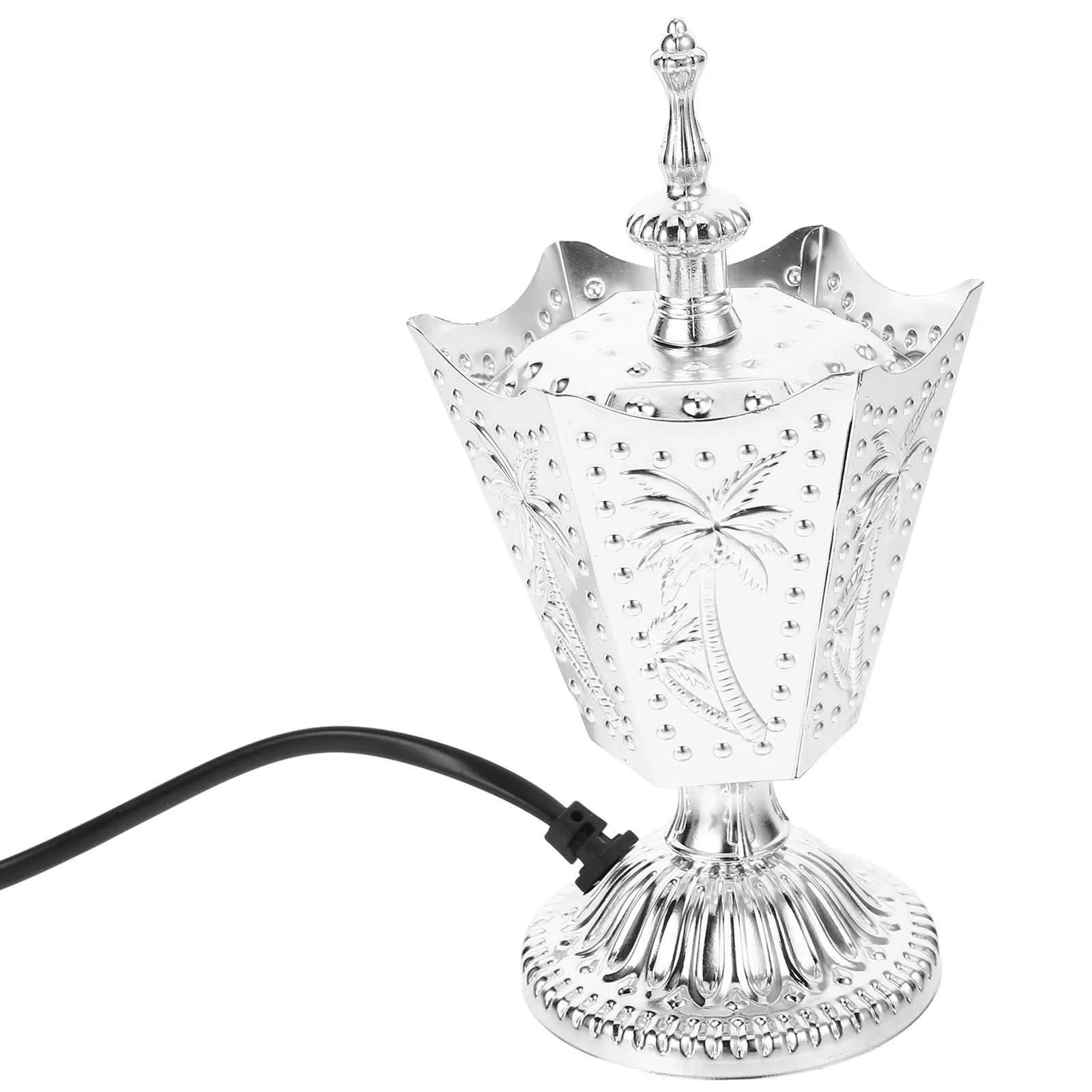 

Electric Plug-in Incense Burner Eu Plug Middle Eastern Style Lidded Censer Home Decor Elegant Mysterious Atmosphere