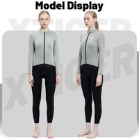 X-TIGER Winter Cycling Jerseys Women Warm Fleece Lined Multiple Colors Thermal Biking Top for Cold Weather Outdoor Sports
