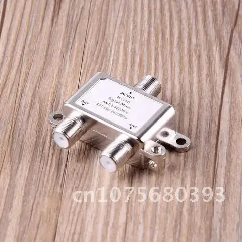 

2 Way Satellite Splitter TV Signal Cable TV Signal Mixer SAT/ANT Diplexer Lightweight & Compact 2 in 1