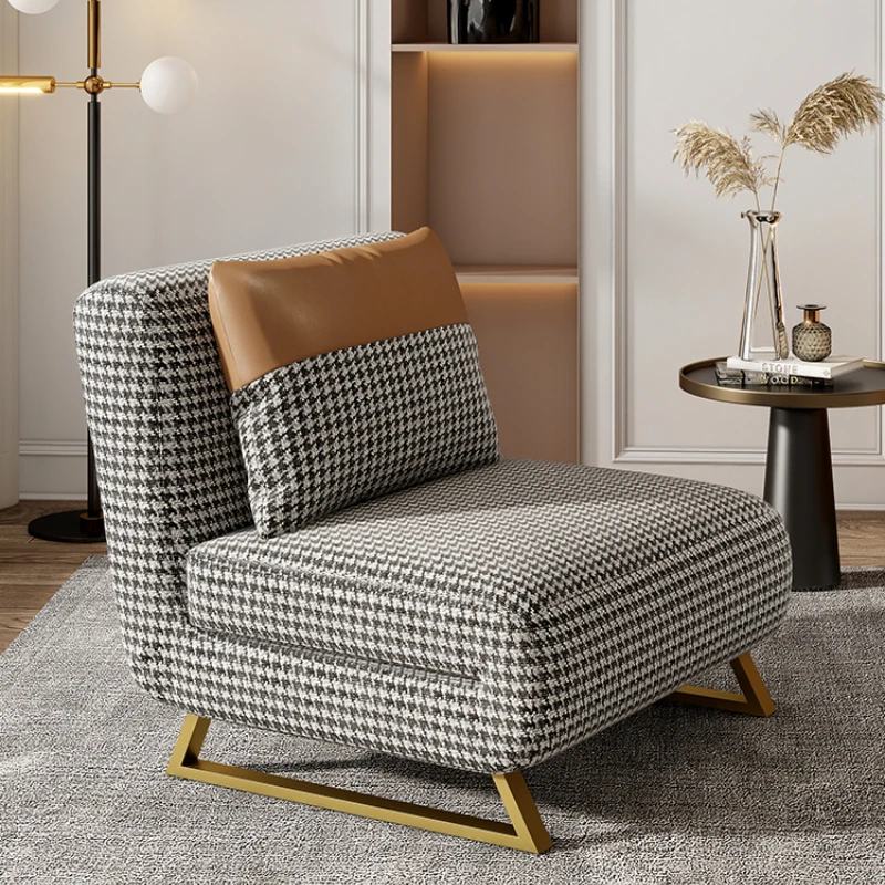 

CXH Multi-Functional Foldable Small Apartment Living Room Balcony Dual-Use Houndstooth Invisible Bed