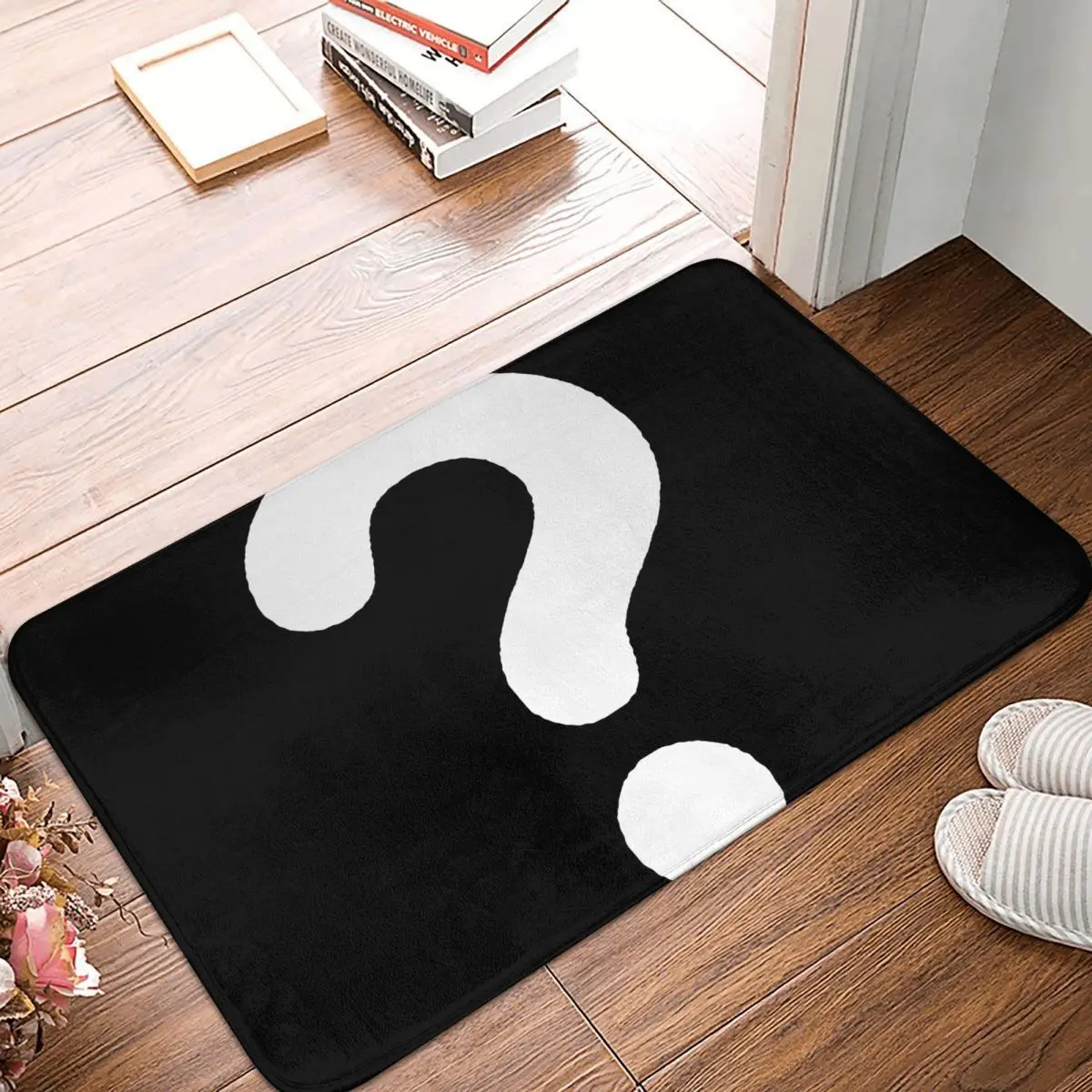 The Question Mark Doormat Anti-Slip Entrance Bathroom Kitchen Floor Door Mat Garden Rug Carpet Footpad