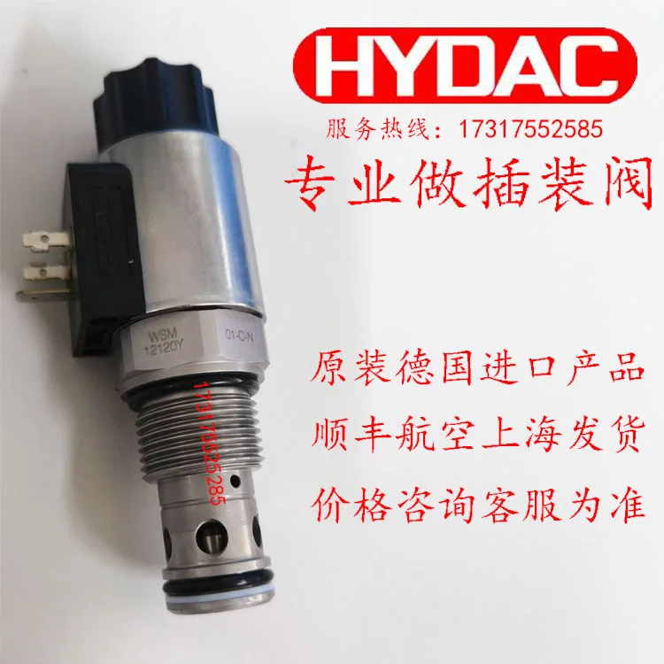 HYDAC Cartridge WSM12120Y-01-C-N-24DG Two-way Solenoid Valve Inlet