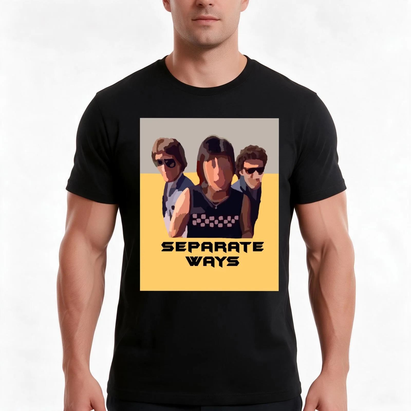 Separate ways T-Shirt Summer Casual Cotton Tee Oversized Streetwear Tops Vintage Graphic Print Loose Fit Short Sleeve