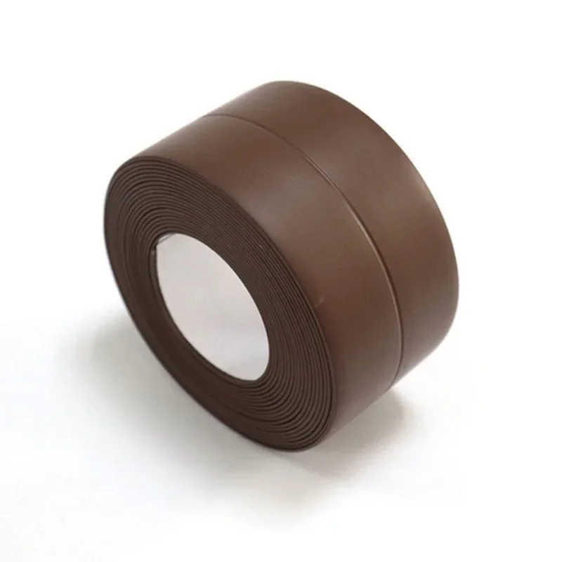 2026 Kitchen Bathroom Accessory 3.2x2.2cm Self Adhesive PVC Sealant Tape Waterproof Mildew Proof Corner Edge Wall Sticker