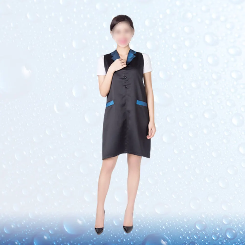 

Пеньюар парикмахерский синий премиум-класса, водонепроницаемый, дышащий, на пуговицах, с карманами, для салона и дома, аксессуар для стрижки волос, 88x78 см