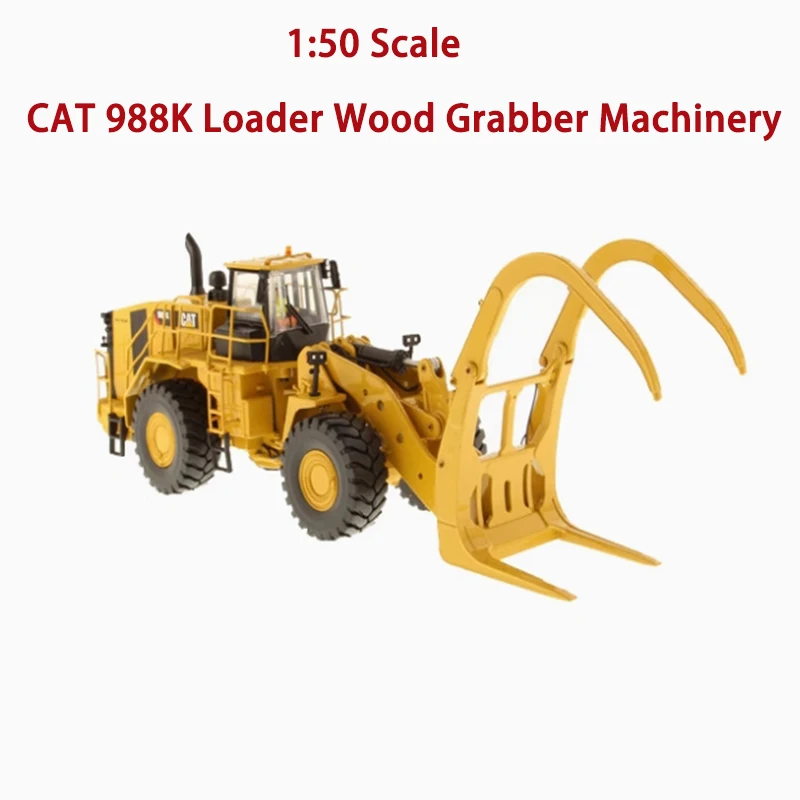DM Diecast 1:50 Schaal CAT 988K Loader Houtgrijper Machines Legering Techniek Auto Model 85917 Collectie Souvenir Ornament Gift