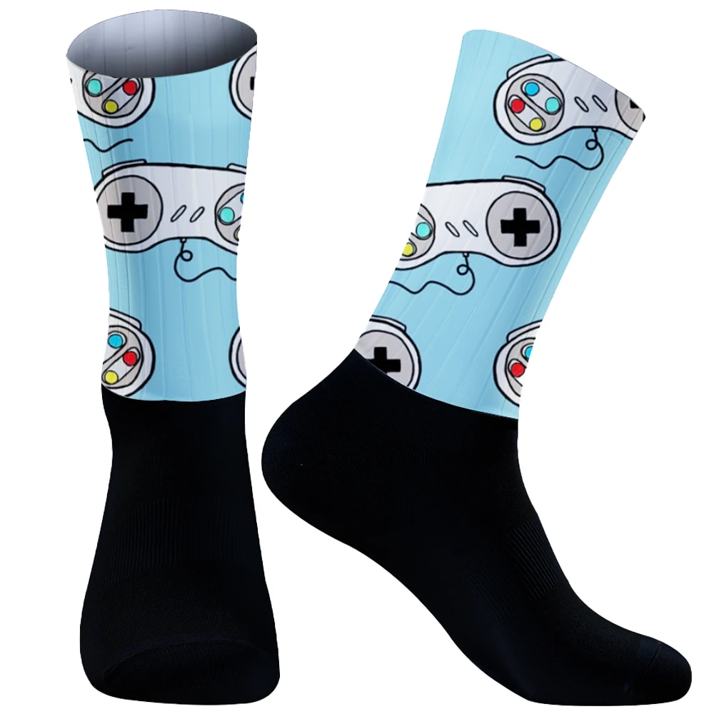 New Cycling Socks for Wedding Christmas Gift Combed Cotton Mens Socks Harajuku Happy Funny Retro Personality