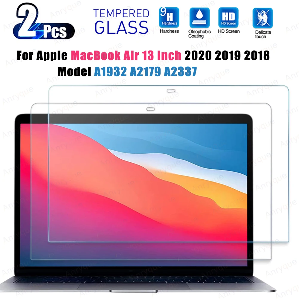 

Защитная пленка из закаленного стекла 9H для Apple MacBook Air 13 дюймов 2020 2019 2018 A2337 M1 A2179 A1932, прозрачная пленка против царапин