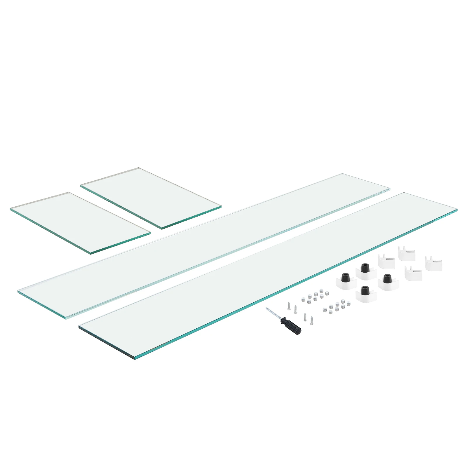 

SucceBuy Fire Pit Wind Guard Thick Fire Table Accessory Clear Tempered Glass Flame Guard for Propane Gas Outdoor Patio Backyard
