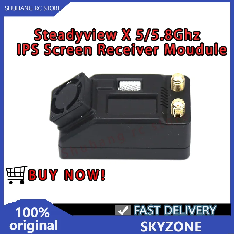

SKYZONE SteadyView X 5/5.8Ghz IPS Screen Independent Receiver Module 2-6S LiPo High Sensitivity Multiple Shell for FPV Goggles