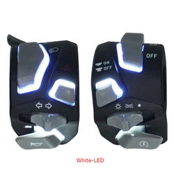 FOR Motorcycle Switches LED Horn Button Turn Electric Fog Lamp Light Start Handlebar Controller Switch For NIU N1 N1S Scooter