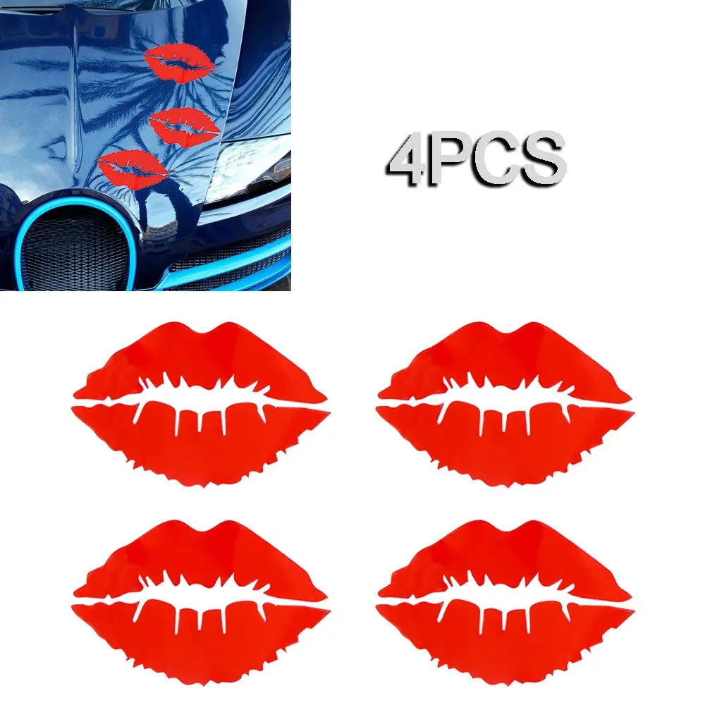 

New Auto Bumper Vinyl Car Decal Red lips kiss Car Sticker
