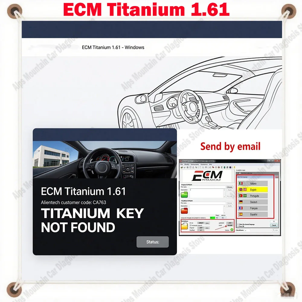 

Latest Car Repair Software ECM Titanium 1.61 with 26000+ Drivers 18259 ECU Tool Compatible with Windows 10 - Send Download Link