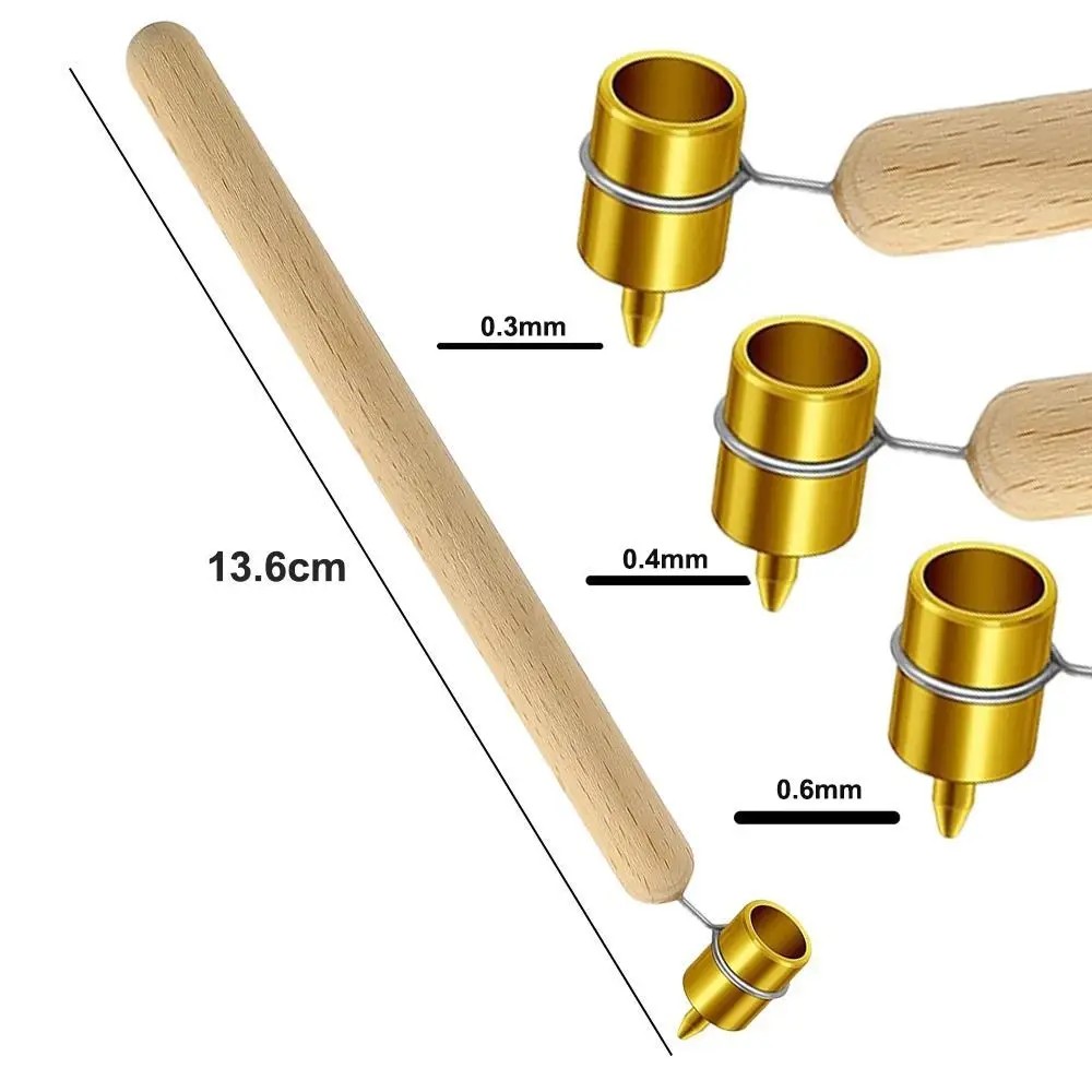 Pysanka Painting Brass Tip Kistka Wood Drawing Paint Slant Fine Line Paint Pen Fluid Writer Detailing Fine Line
