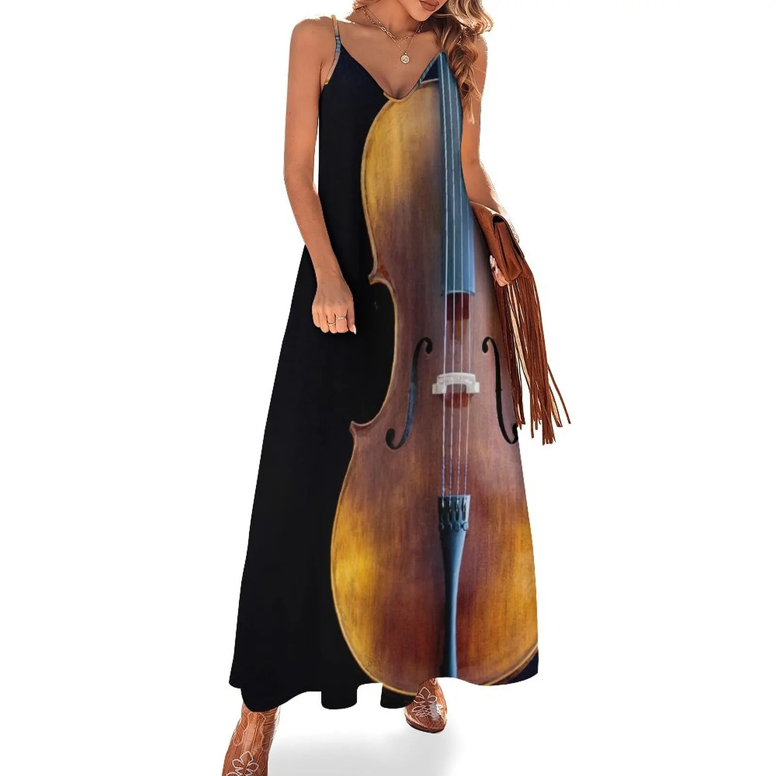 

Make Music Sleeveless Dress Female clothing women's evening dresses 2024 Evening dresses Women's clothing