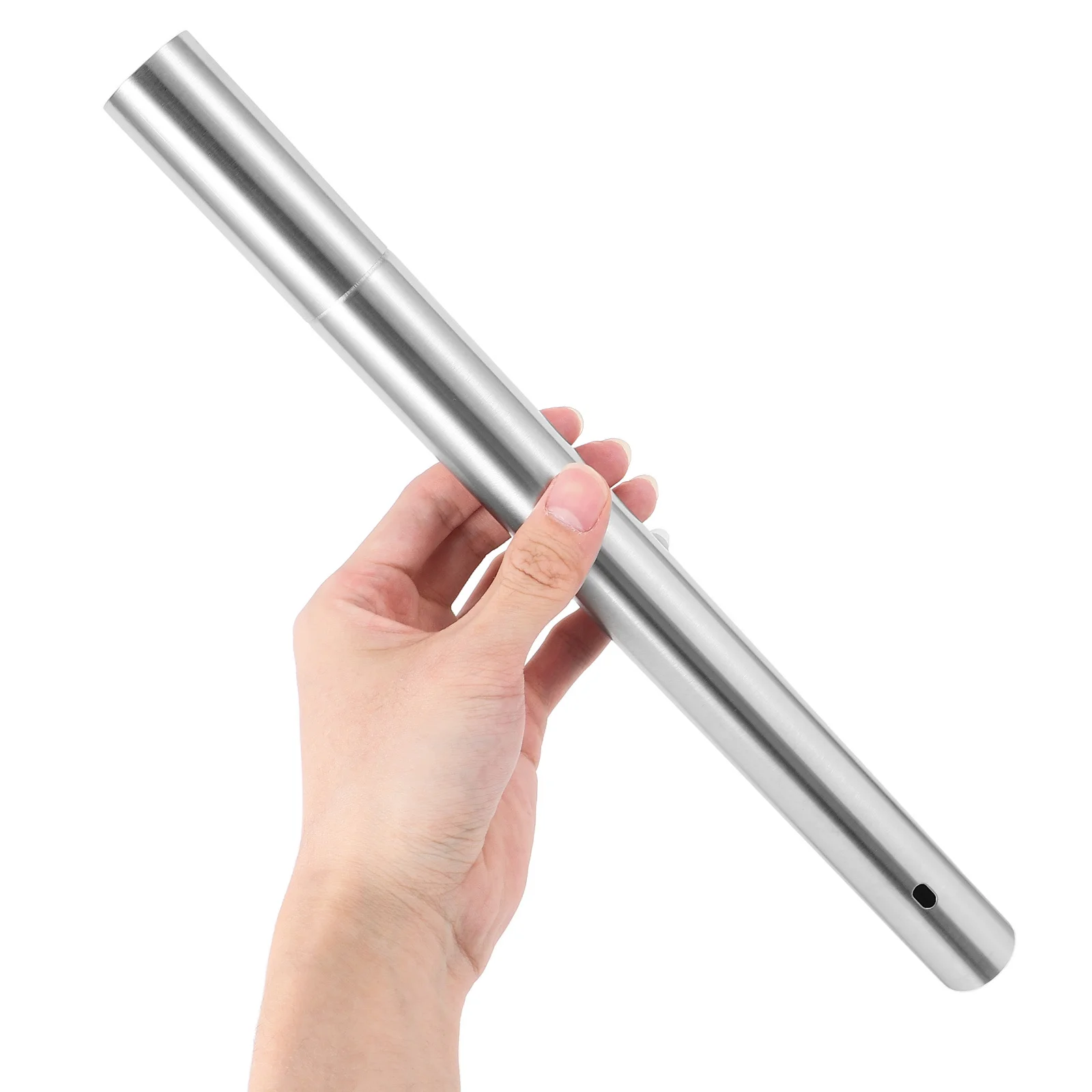 Stainless Steel Document Tube Secure Storage for Birth Certificate Diploma Scroll Protector Vintage Keepsake Display Stand Metal