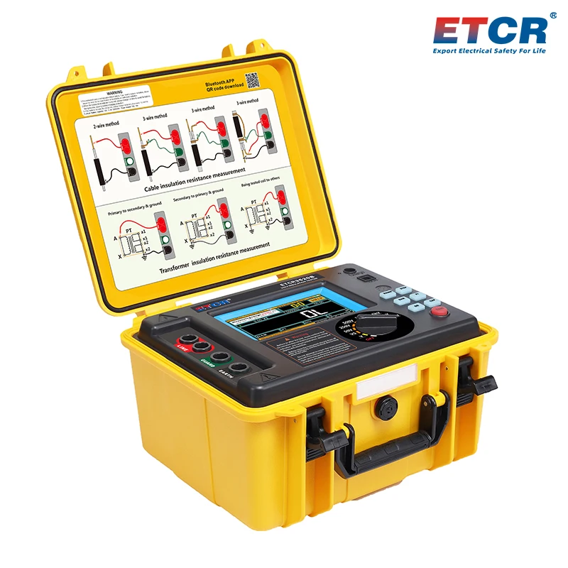 

Измеритель сопротивления изоляции высокого напряжения 2026 с местом для хранения тестовых записей большой емкости