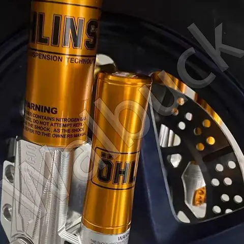 충격 흡수기 방수 Ohlins 로고 스티커 오토바이 충격 흡수기 선 스크린 투명 장식 데칼 액세서리