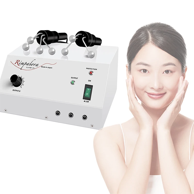 Professional 2 IN 1 Ball Microcurrent V-face Lifting EMS Machine Skin Tightening Eye Bag Removal Anti-aging Massager Equipment