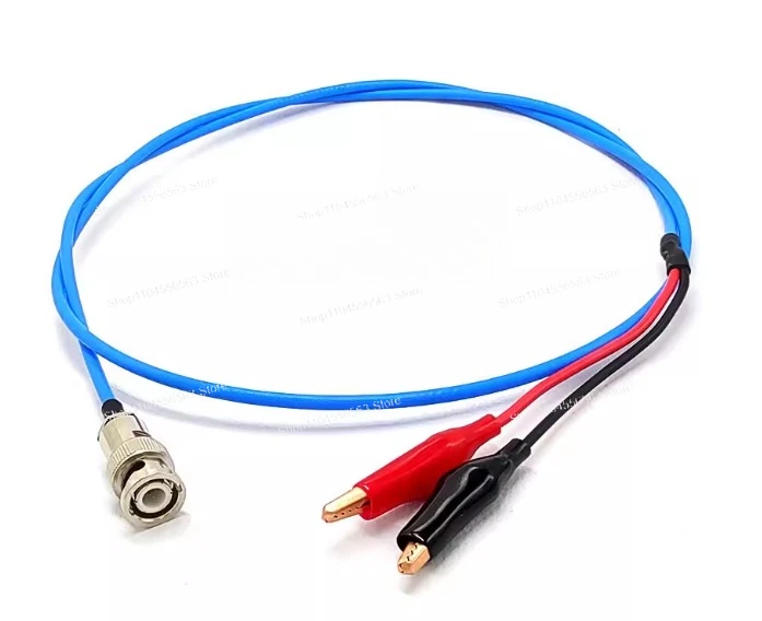 Three-axis, three-core coaxial adapter with double crocodile clips, 1533B test cable, male-female connector three-pin test cable