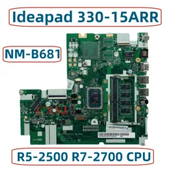 EG534/EG535 NM-B681 For Lenovo Ideapad 330-15ARR Laptop Motherboard With R3-2200 R5-2500 R7-2700 CPU 4GB RAM DDR4 Fully Tested