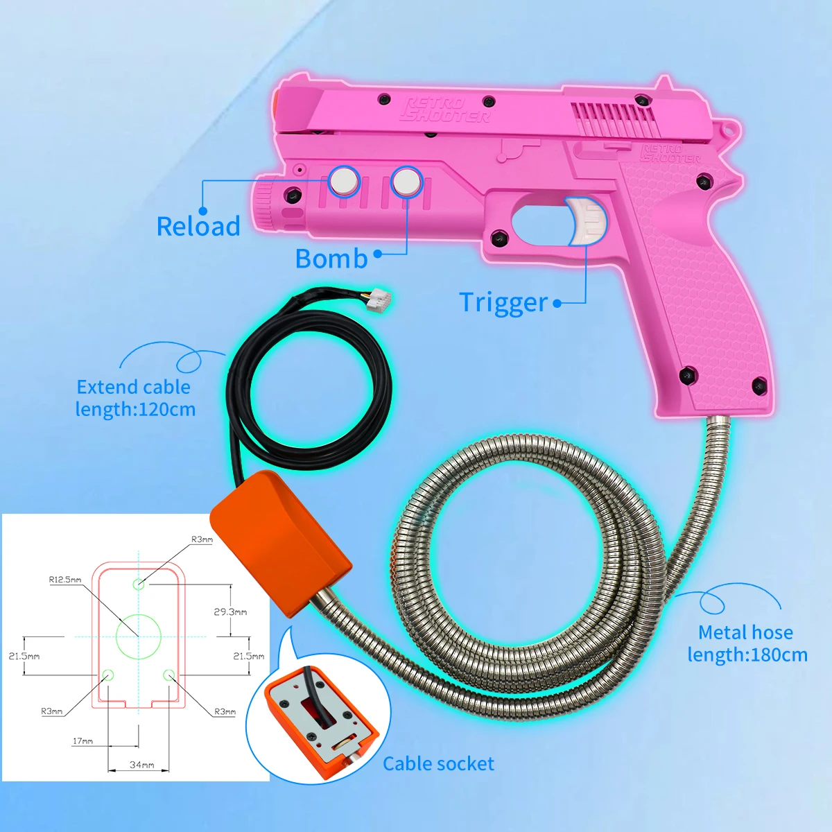 Das Retro-Shooter-Arcade-Spiel – Retro Gaming Light Gun Bewertung und Preis