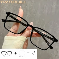 YIMARUILI, gafas graduadas ópticas cuadradas de gran tamaño para hombres TR90, miopía, hipermetropía, gafas multifocales progresivas para recetas Y820