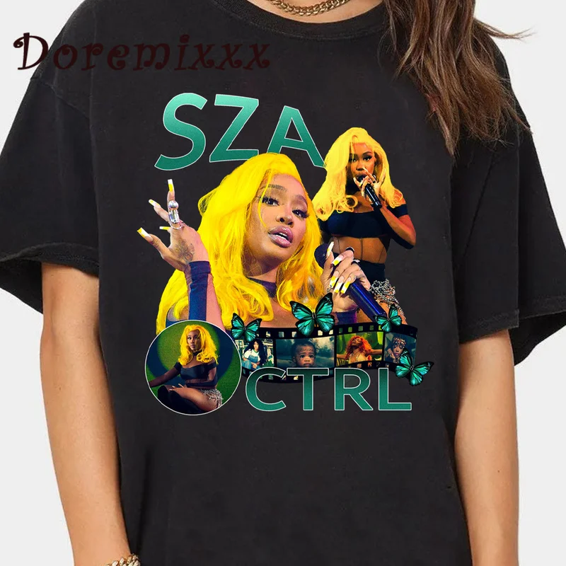 

90s Rapper SZA Good Days Graphic T-shirt Vintage Punk T-shirts Oversize Men Hip Hop Harajuku Tee Shirt Streetwear Couples Tops