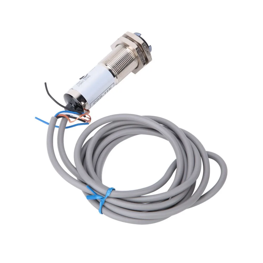 

Adjustable 12-24VDC Photoelectric Sensor 10mm Detection 18MM Proximity Sensor 4-Wire Inductive Sensor Industrial Detection