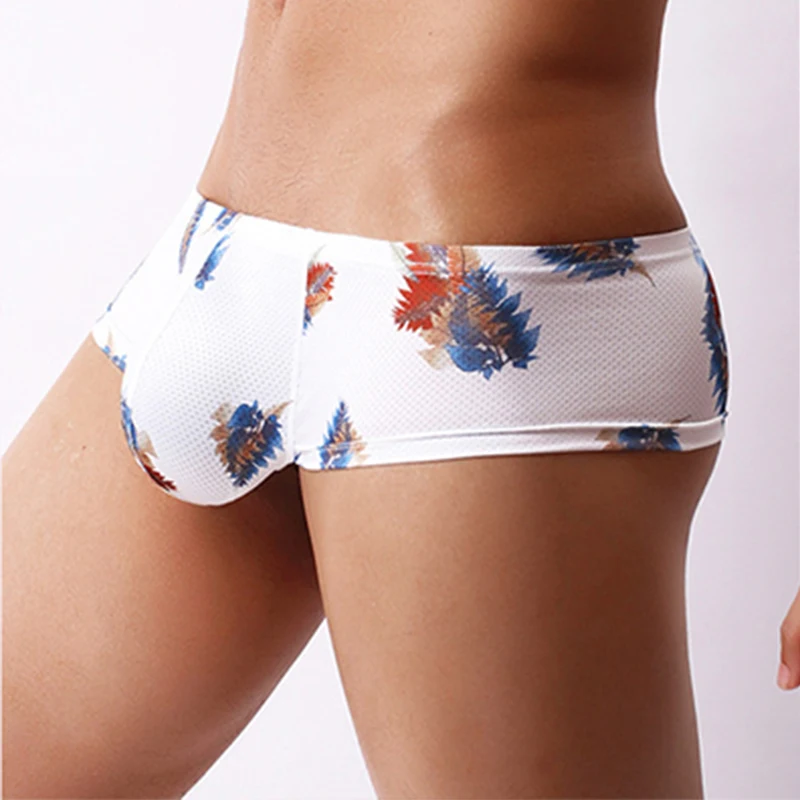 New Men Underwear Boxer Shorts Homme EUR Size Printed Panties Male Breathable U Convex Pouch Underpants Cueca Calzoncillo M-XXL