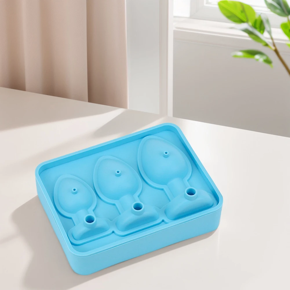 

Silicone Prank Butt Plug Shaped Reusable Prank Ice Cube Tray Novelty Ice Cube Trays for Juice Drink