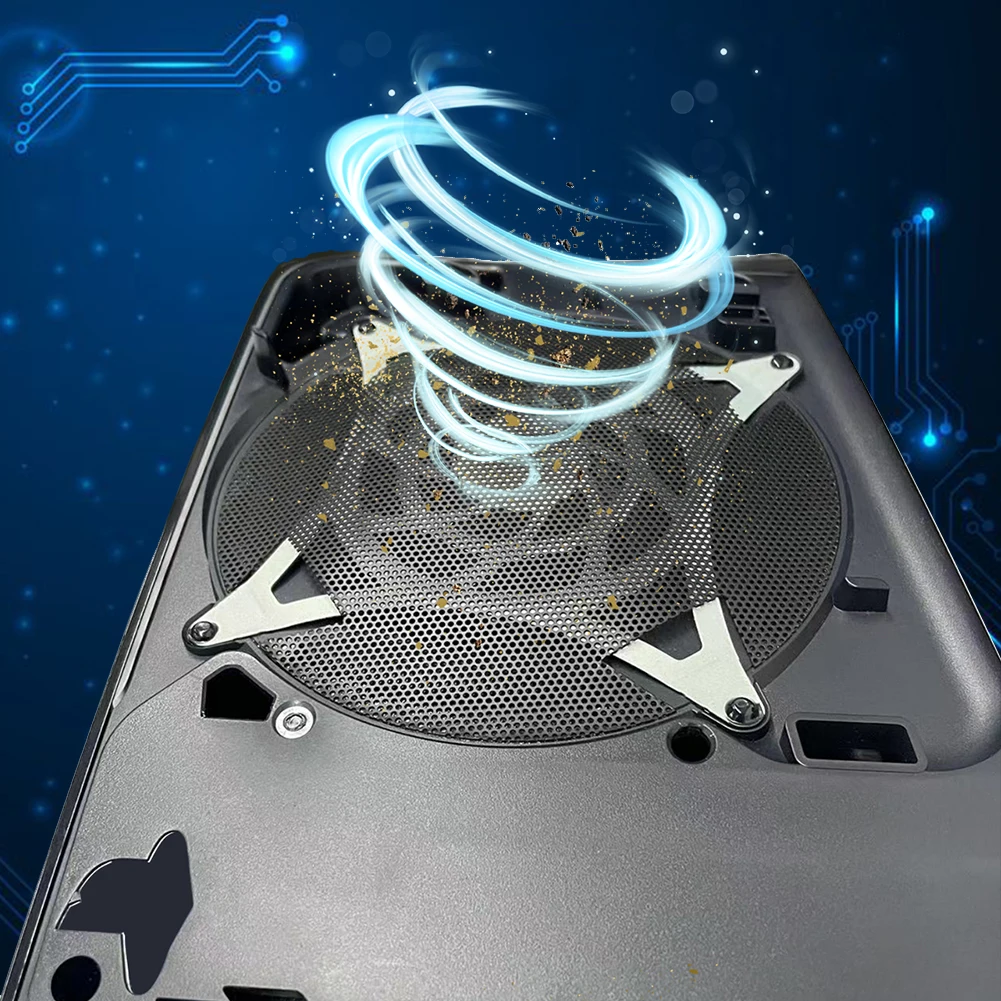 2/4 حزمة غطاء مضاد للغبار مروحة PVC مرشح الغبار تنفس مروحة تهوية الغبار غطاء ل PS5 سليم ل بلاي ستيشن 5 سليم