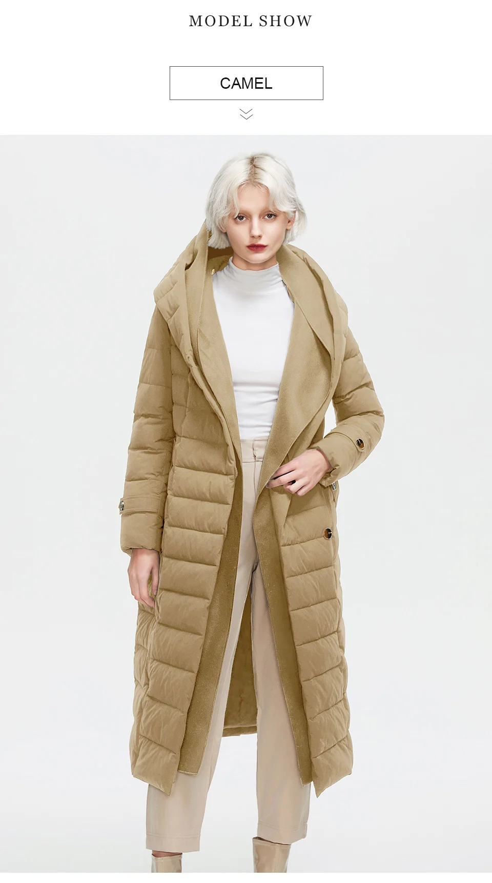 Astrid Winter Coats Women Oversize Fake Two Piece Long Thick Jacket Female Warm Cotton padded fashion Outwear with a hood 7283