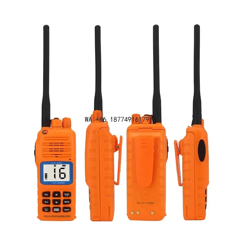 wmwmnu CY-VH06 Explosion Proof Interphone Marine Walkie Talkie Transceiver Safe Radio Navigation Radio Communication for