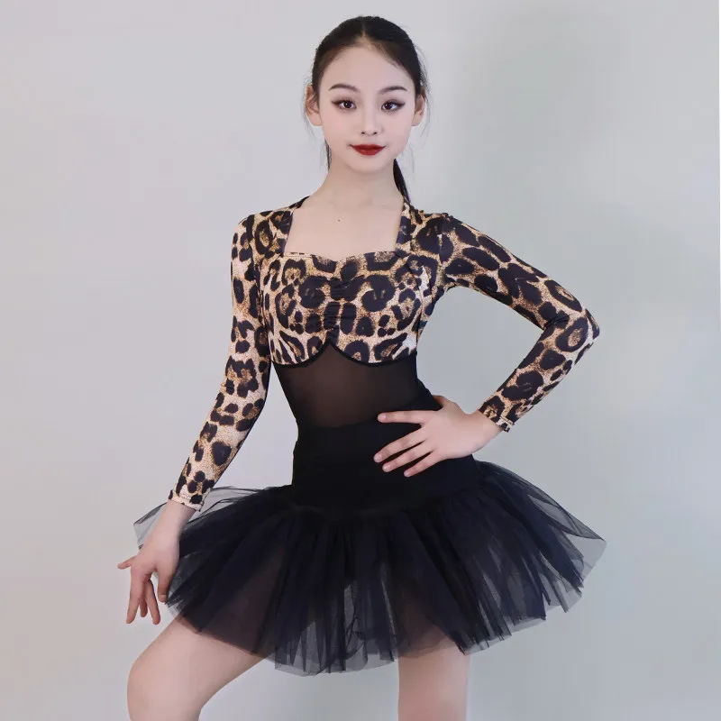 

Модная детская танцевальная одежда для девочек, платье для соревнований по латинским танцам, детские костюмы для самбы и латинских танцев SL15167