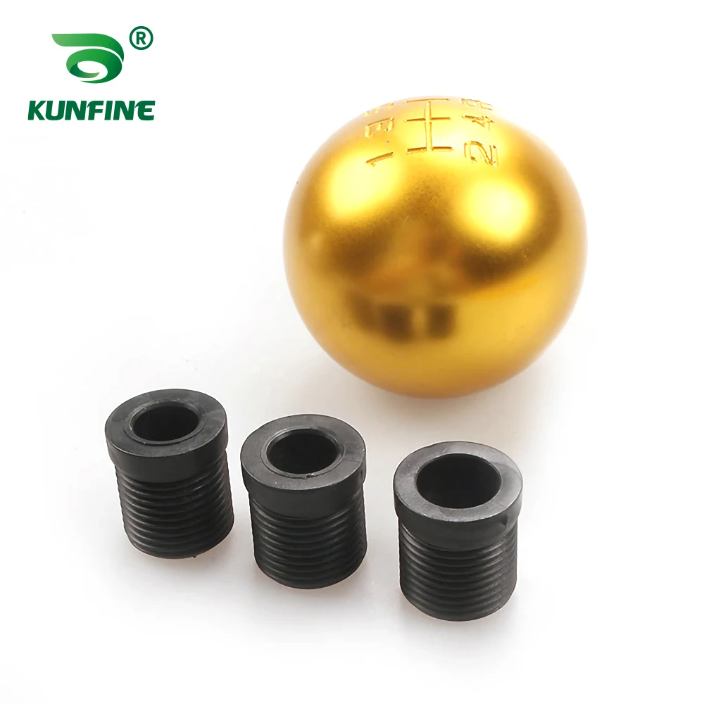 Pomo de cambio universal para coche, pomo de cambio manual de 6 velocidades con 3 adaptadores para piezas de tuning de coches y camiones