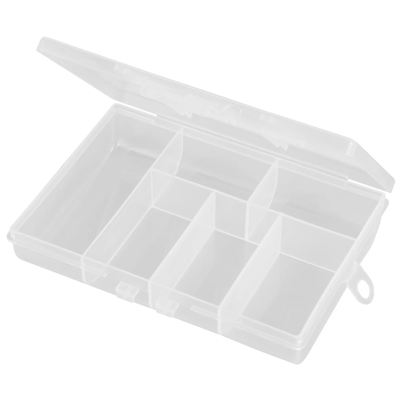 กล่องเก็บอุปกรณ์ตกแต่งเล็บแบบใส กล่องเก็บของหลายช่อง กล่องพลาสติกใส่เครื่องประดับ ลูกปัด พร้อมฝาปิด กล่องเก็บของแบบพกพา