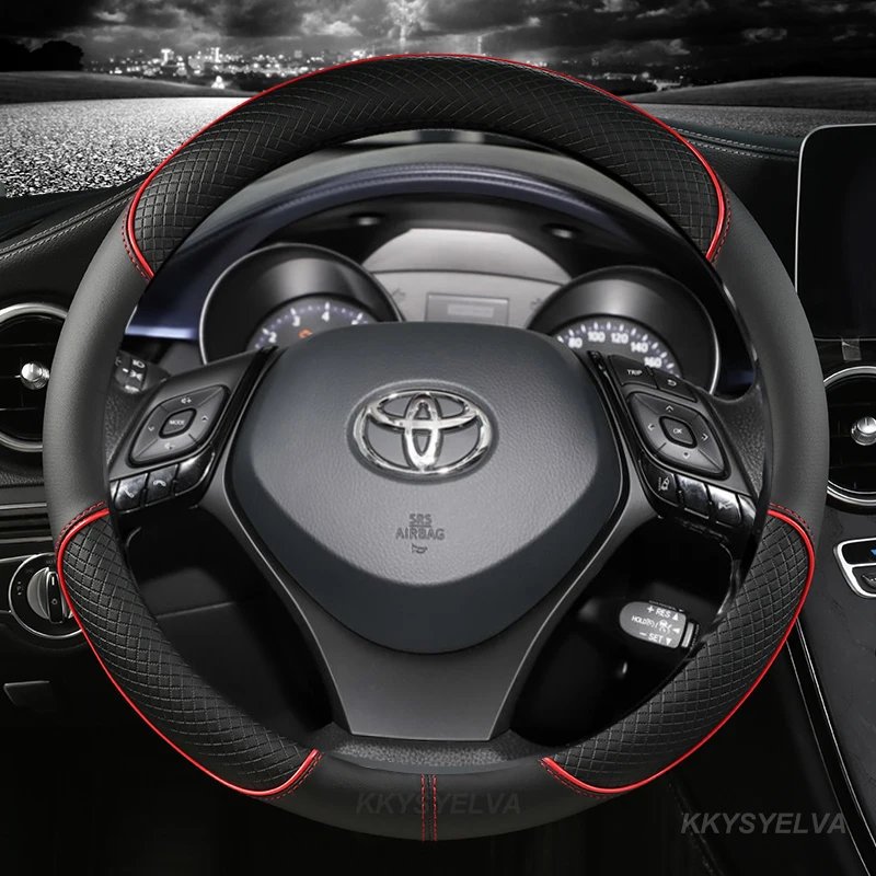 

Microfiber Leather Sport Car Steering Wheel Cover For Toyota CHR C-HR High Quality Auto Accessories