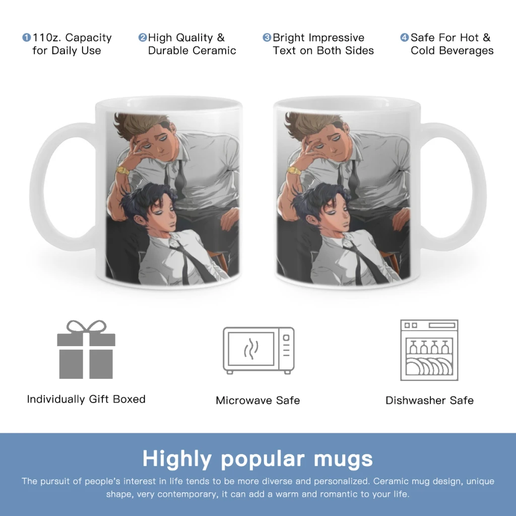 

Killing Stalking Anime Movie Free shipping Mug 11oz Ceramic Coffee Mug Friends Birthday Gift Mug