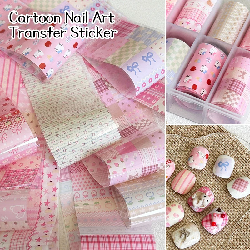 10 stuks charme nagelfolie zelfklevende stickers transferpapier stickers nail art decoraties wraps deksels set van 10 nail art accessoires