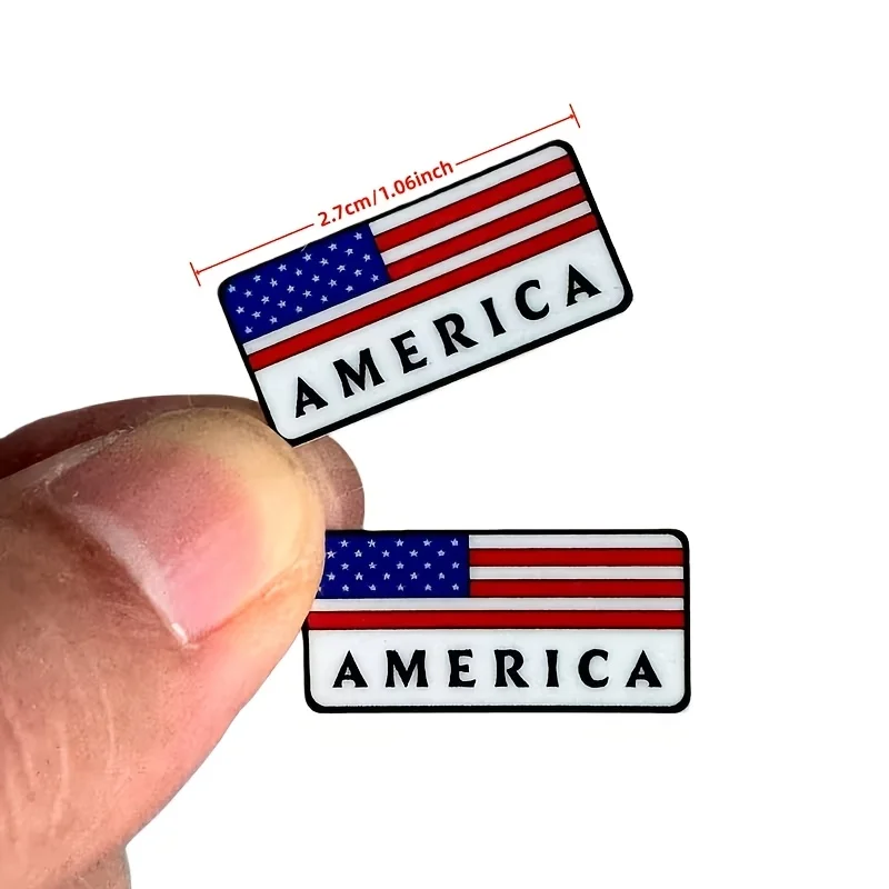 United States Flag Style Car Stickers | Automotive Badge Emblem Decals Additions for All Car and Motorcycle Helmets Vehicles