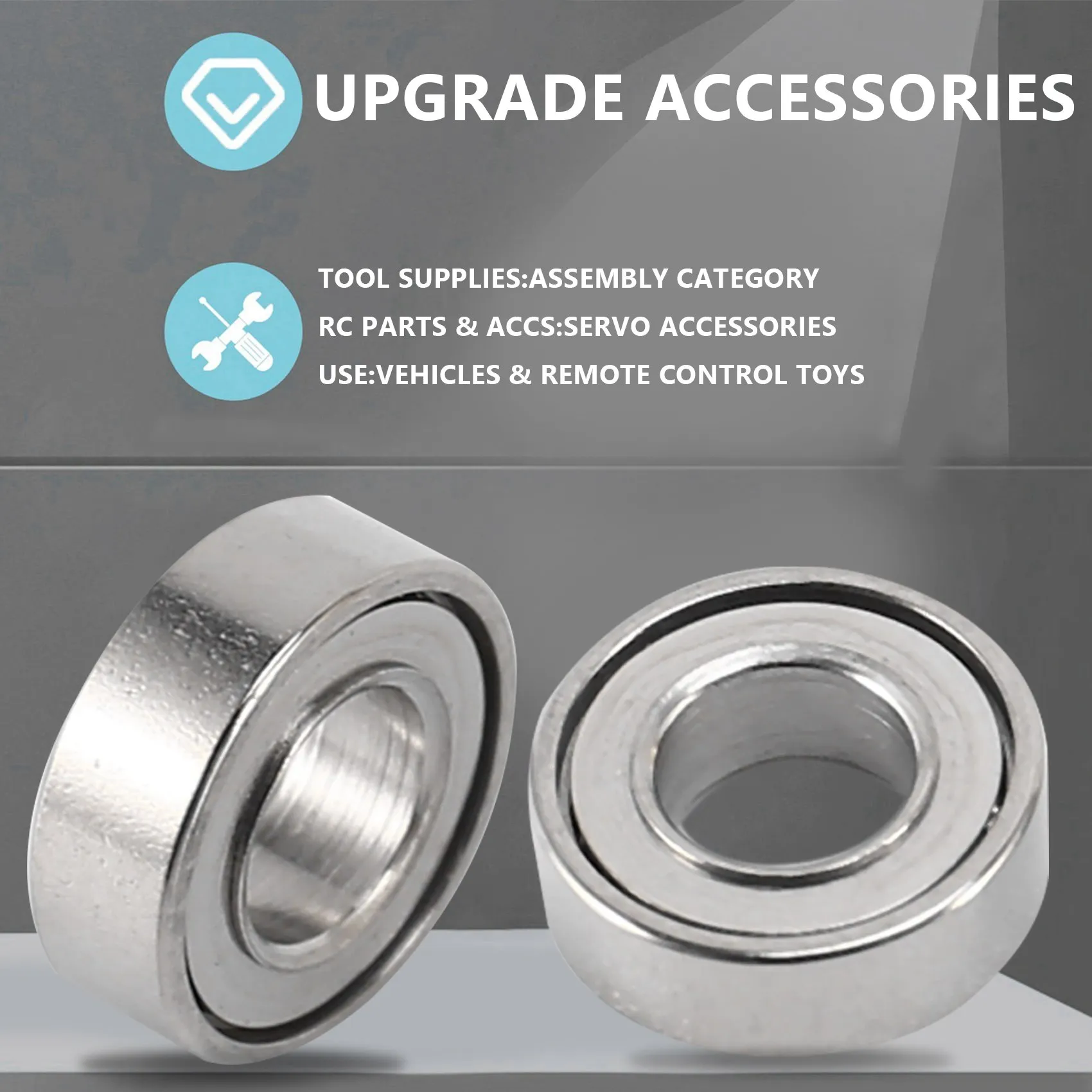 تحمل الصلب ل WPL RC سيارة ، قطع الغيار ، ترقية الملحقات ، C14 ، C24 ، C34 ، C44 ، MN D90 ، MN-90 ، MN99S ، 3x6x2 مللي متر ، 12 قطعة