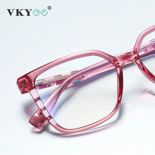 Imagen 2 del producto VICKY, gafas de lectura cuadradas geométricas con diseño de montura grande, gafas antiluz azul para mujer, prescripción personalizable 2132