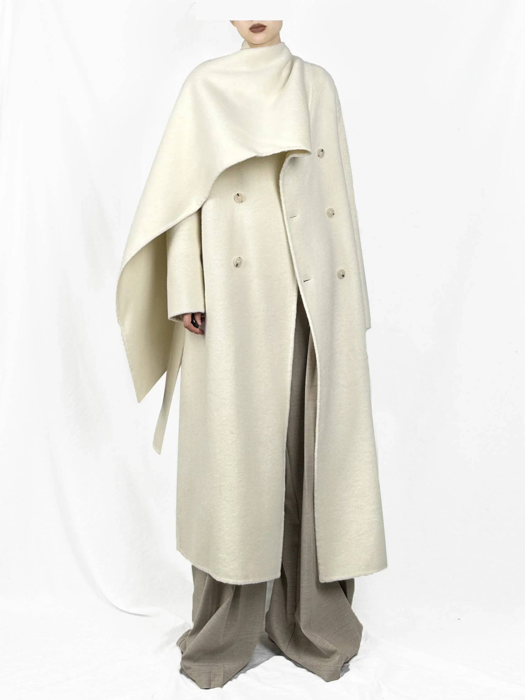 

No2 Month out of Sto Coat Jaet Women's Commute Sle Long Sve Zipper Pure Color Mid-Length Straight Cut Autumn Faion