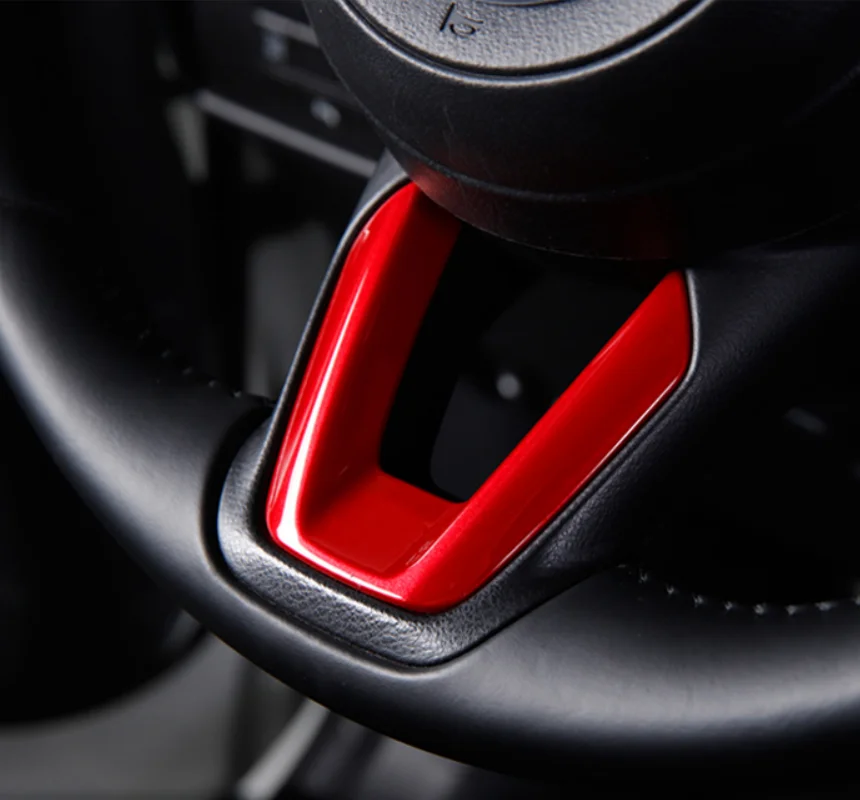 For Mazda 2 Demio 3 6 CX-3 CX-5 CX5 CX 5 CX8 CX-9 Axela ATENZA 2017 2018 2019 Accessories Car Steering Wheel Covers Trim Sticker view 4