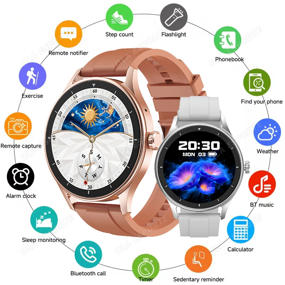 

Смарт-часы для мужчин и женщин, Bluetooth-вызов, несколько спортивных режимов, водонепроницаемые умные часы с мониторингом сердечного ритма на весь день для Android IOS